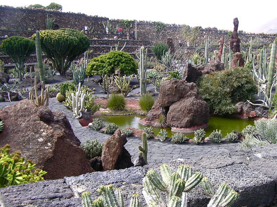 Jardn de Cactus de Lanzarote: escultura viva
